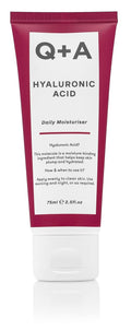 Q+A Hyaluronic Acid Daily Moisturizer - Hydrating Face Cream with Polyglutamic Acid | 75ml, Fragrance-Free for Soft, Even Skin