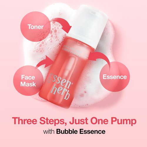 Skiennix Quick & Deep Bubble Serum Essence - Hibiscus Collagen Micro Bubble Mask for Daily Hydration | 3.28 fl oz