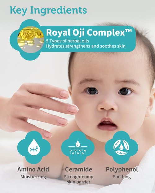 GOONGBE Baby Skin Care Gift Set - Nourishing Korean Skincare & Bath Essentials - 4 Hydrating Items