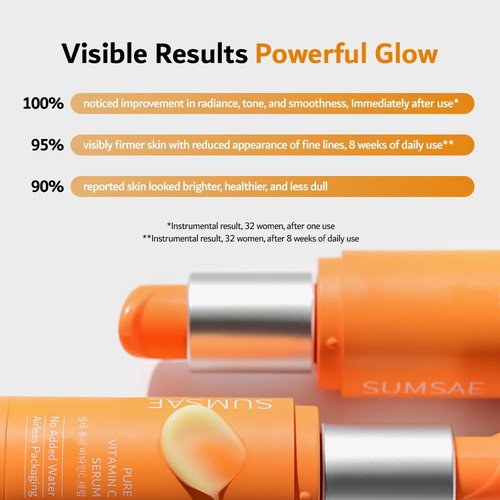 Pure Vitamin C Serum - Brightening & Firming Korean Skincare | 10.5% Vitamin C, 30ml/1.01fl.oz