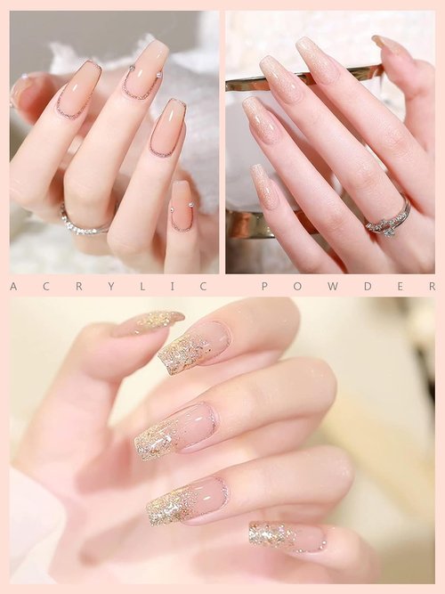 EBANKU Nude Acrylic Powder - 120g Professional Nail Powder for Extensions & Carving | Long-Lasting, No Lamp Needed