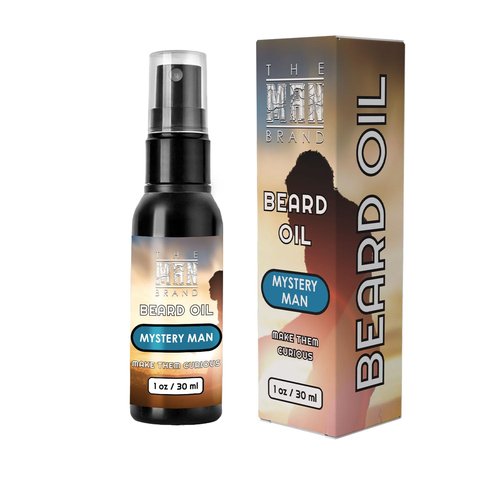Mystery Man Beard Grooming Oil - Natural Conditioning Formula for Soft, Hydrated Beards (1 Ounce)