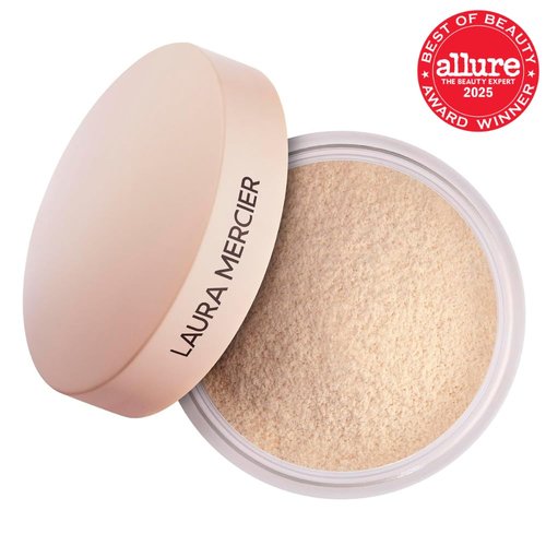 Laura Mercier Translucent Loose Setting Powder - Talc-Free, Ultra-Blur, 16HR Hydration | Mint Green Color Corrects Redness