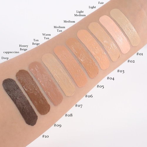 Skiennix Liquid Concealer - Full Coverage Under Eye Brightener for Dark Circles | Lightweight, Waterproof, Vegan, 09 Cappuccino