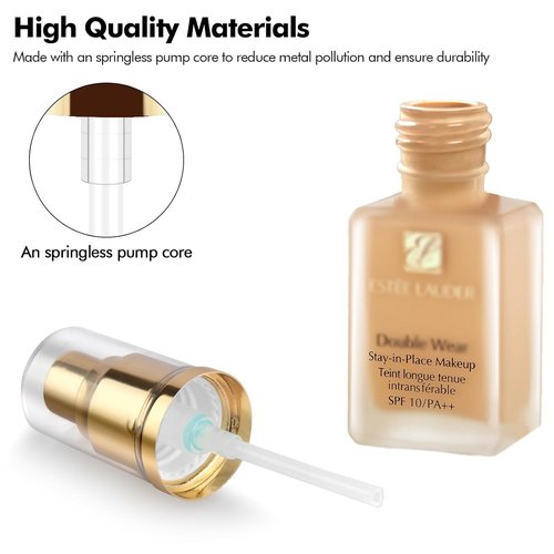 Estee Lauder Foundation Pump - Makeup Pump for Double Wear Foundation | 2 Pack, Gold