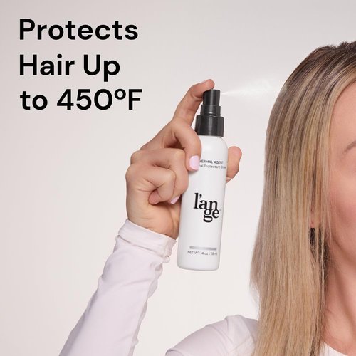 L'ANGE HAIR Heat Protectant Spray - 450°F Thermal Agent for Frizz Control & Shine | Lightweight, Non-Greasy, 4 fl oz