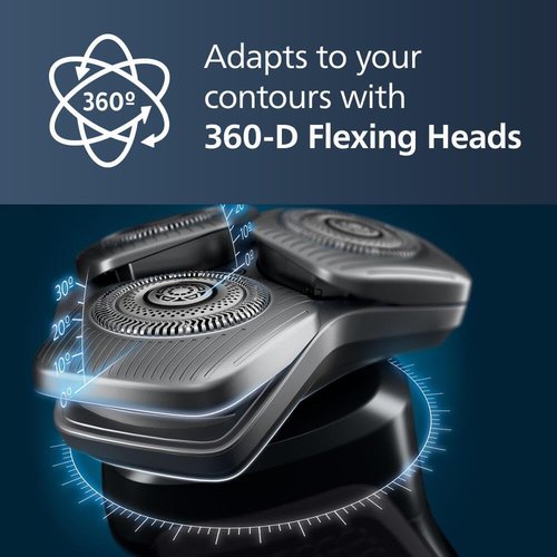 Philips Norelco Shaver Series 9400 - Wet & Dry Electric Shaver with Lift & Cut Technology | Model S9606/80