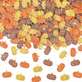 Fall Pumpkin Glitter Confetti - 500 Pcs Felt Autumn Table Decorations - Variation of THIS listing