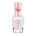 Sally Hansen Color Therapy Nail Polish | Biotin, Argan Oil, Long Lasting, Healthy Nails, Nail Strengthener, Semi-Opaque | 127 No Hesitations | Light Pink Nail Color