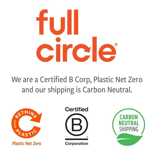 Full Circle | Refillable Glass Spray Bottle - Versatile Stream & Mist Options, 16oz Gray, 3 Pack - Eco-Friendly Cleaning & Plant Care