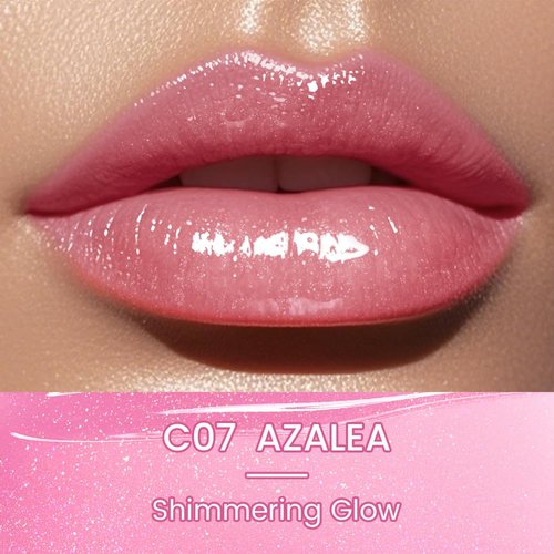 CATKIN Glossy Lip Balm - Ultra Hydrating Tinted Jelly with Shea Butter for Dry Lips | 0.12 oz C07 Azalea