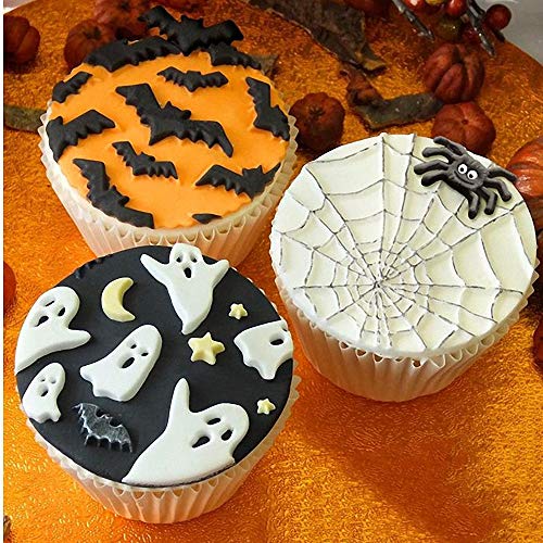 Halloween Cake Fondant Molds Set - 6 Silicone Chocolate & Sugarcraft Shapes