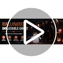 4FT Inflatable Ghost with Pumpkin Lantern LED Outdoor Halloween Yard Decor