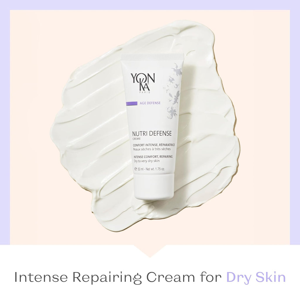 Yonka Nutri-Defense Creme - Nourishing Facial Moisturizer with Shea Butter & Probiotics | For Dry, Sensitive Skin