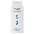 Native Body Wash Contains Naturally Derived Ingredients | For Women & Men, Sulfate, Paraben, & Dye Free Leaving Skin Soft and Hydrating | Sea Salt & Cedar 18 oz