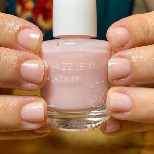 Dazzle Dry Nail Lacquer (Step 3) - Prima Ballerina - A sheer and milky delicate pink that makes a beautiful French base. (0.5 fl oz)