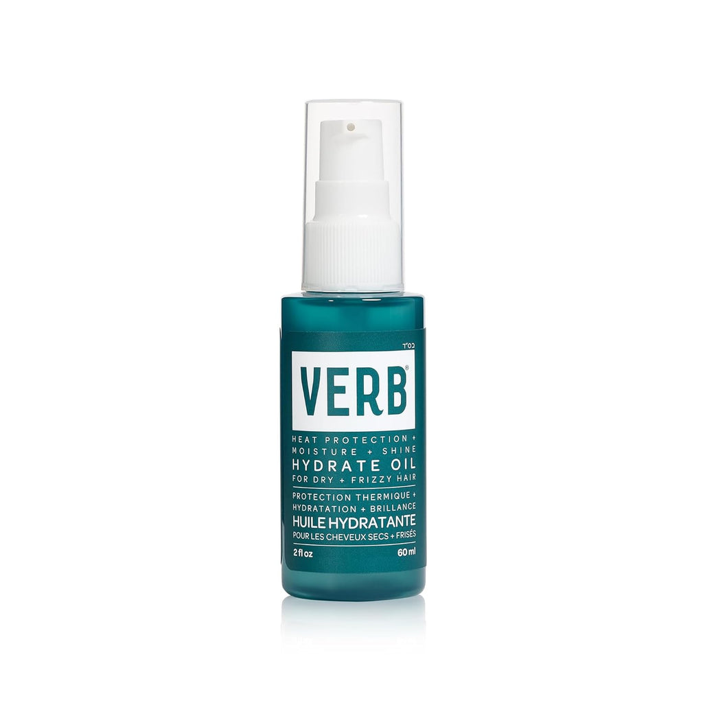 VERB Hydrate Oil - Moisturizing Shine Booster - Smooths Frizz & Protects Heat - Amber + Warm Jasmine Scent
