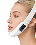 V-Face Electric Double Chin Device with 8 Modes & 15 Gear Adjustable Intensities - Intelligent V-Face Machine for Contouring Double Chin - White