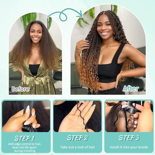 Ombre Human Braiding Hair for Boho Braids Virgin 12A Boho Hair for Braiding Deep Wave 14 Inch 150g Human Hair Braiding Hair Extensions