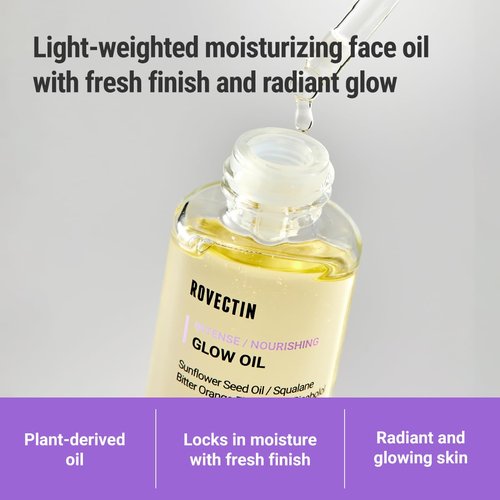 ROVECTIN Barrier Repair Face Oil - Antioxidant Neroli Oil for Anti-Aging | Fast Absorbing, Non-Greasy Glow | Vegan Korean Skincare (1.01 fl oz)