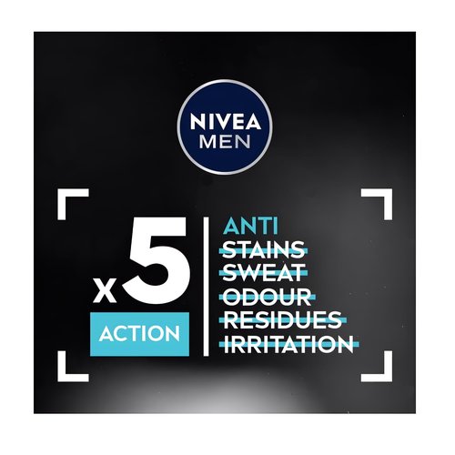 NIVEA Men Invisible for Black & White Original Anti-Perspirant Deodorant Spray 150ml | 48H Protection | No White Marks or Yellow Stains | No Ethyl Alcohol | Fresh Scent | Quick-Dry, 3 Pack
