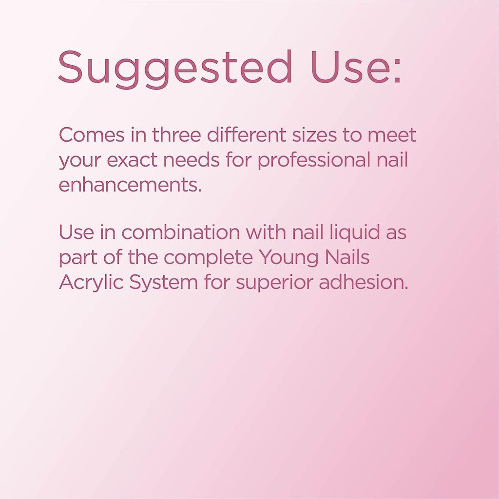 Young Nails Acrylic Cover Powder - Professional Self-Leveling Nail Powder in Flamingo, 45g