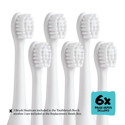 Made by Dentists Kids Electric Toothbrush - Rechargeable Vibrating Toothbrush with Timer, Includes 6 Replacement Heads, Gently Cleans Teeth, Kid & Toddlers Age 2+, Shark