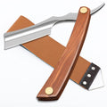 Straight Razor With Strope - Professional Straight Edge Barber Premium Stainless Steel Shaver With Shaving Strop for Men Home & Salon Grooming Using (NO.150)