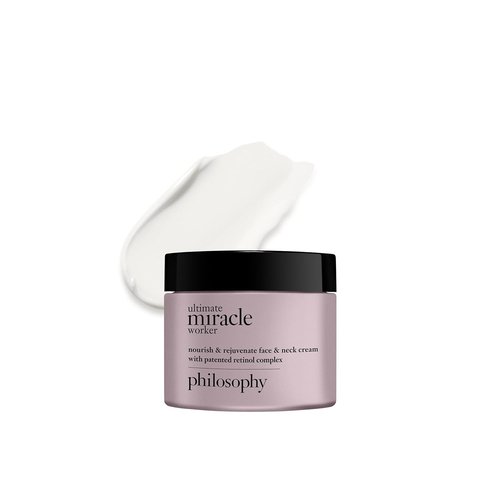 Philosophy Ultimate Miracle Worker Face & Neck Cream - Nourishing Retinol, Ceramides & Pro-Collagen Peptides - Smooths Fine Lines & Wrinkles