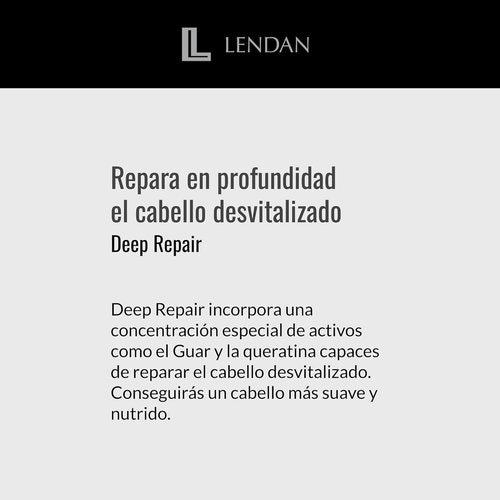LENDAN Repairing Shampoo - Deep Repair for Damaged Hair - 300 ml with Hydrolyzed Keratin - Adds Shine & Reduces Frizz