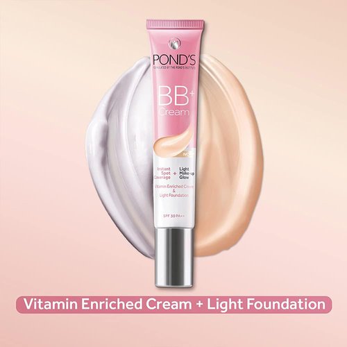 POND'S BB+ Cream - Lightweight Ivory Foundation for Flawless Skin | 18g