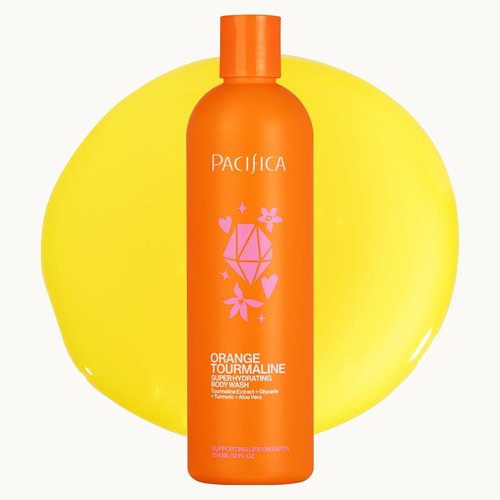 Pacifica Body Wash - Super Hydrating Orange Tourmaline Bath & Shower Gel | Clean, Vegan & Cruelty-Free