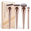 MAANGE Makeup Brushes 4 Pcs Makeup Brush Set for Foundation Concealer Contour Liquid Blending Face Kabuki Makeup Brush Kit Blush Pink