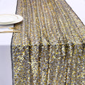 Black Gold Sequin Table Runner 25x120 Inch for Wedding & Party Decor - Variation of THIS listing