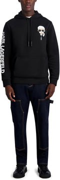 KARL LAGERFELD Men's Hoodie - Stylish Karl Character Design | Comfortable Fit