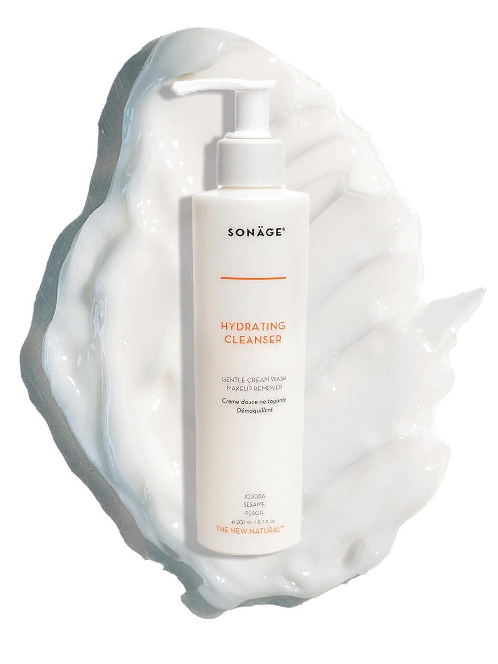 SONAGE Hydrating Facial Cleanser - Gentle Cream Face Wash & Makeup Remover with Aloe, Chamomile & Vitamin E | Non-Stripping Daily Moisturizer for All Skin Types