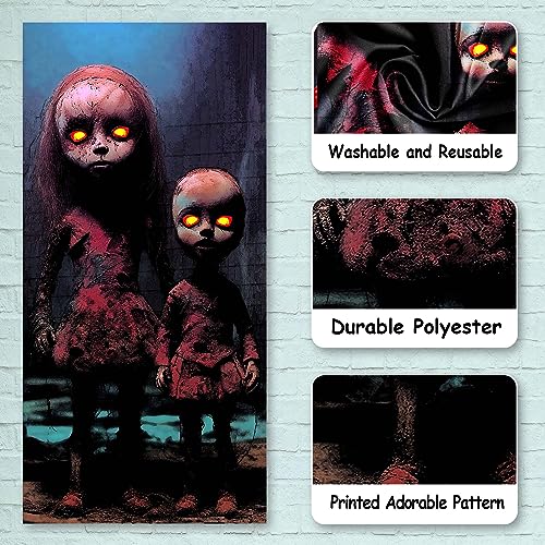 Halloween Horror Banner Backdrop - Creepy Trick or Treat Decor for Parties
