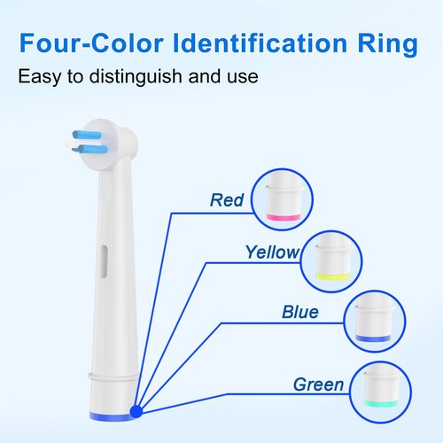 16pcs Interspace Replacement Heads Compatible with Oral B Electric Toothbrushes for Cleaning Crevices, Bridges and Implants.