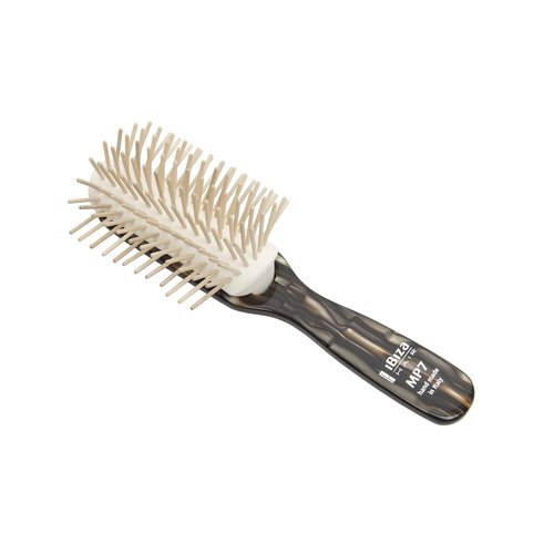 Ibiza Hair Detangling Brush - Wooden Pins for Scalp Stimulation & Reduced Drying Time | All Hair Types