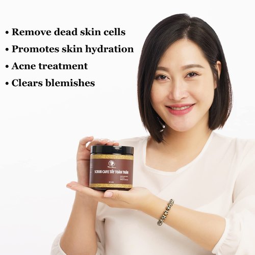 Skiennix Coffee Body Scrub - Exfoliating & Revitalizing | 17.6 oz Made in Vietnam