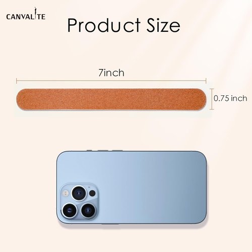 Canvalite Nail File Large Emery Boards for Nails, 180 Grit Nail Files for Natural Nails, Thin Emory Nail File Pack Manicure Tool for Home Use 25PCS