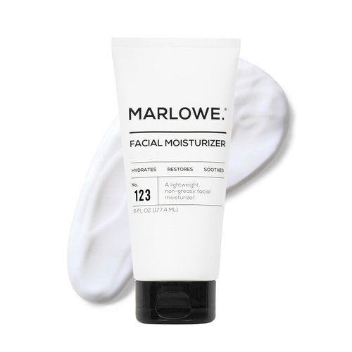 Marlowe. No. 123 Facial Moisturizer for Men - Hydrating Daily Lotion with Aloe Vera & Green Tea, 6 oz
