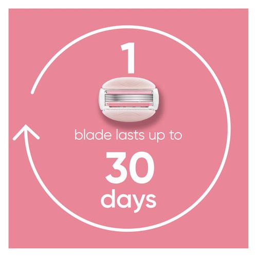 Venus ComfortGlide White Tea Women's Razor Blades, with Built-in Shave Gel Bars, 8 Razor Blade Refills