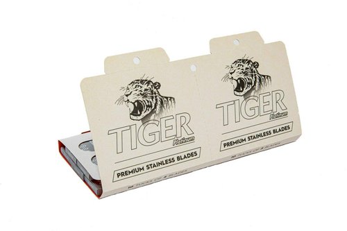 Czech Blades 100 Tiger Platinum Double Edge Razor Blades