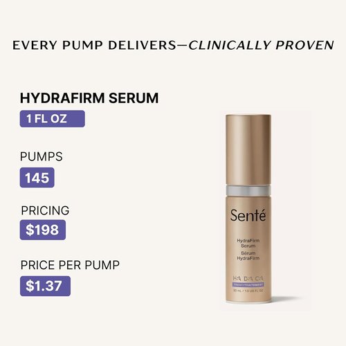 Senté HydraFirm Serum - Boosts Collagen & Elastin Production | Restores Firmness & Plumps Skin | 1 Fl Oz