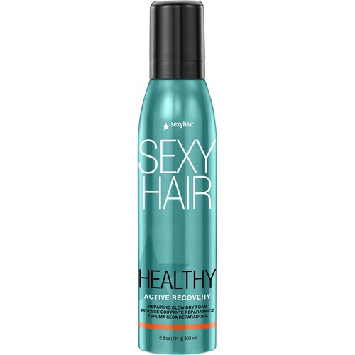 SexyHair Healthy Active Recovery Blow Dry Foam - Reduces Breakage by Up to 99% | Repairs All Hair Types