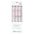 Dashing Diva Nailbliss Glazed Donut Gel Manicure Set - Rosewater Glaze - Salon Quality, Easy to Apply and Chip Resistant - Contains 30 Medium Length, Almond Shaped, Glue On Gel Nails