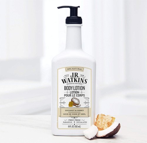J.R. Watkins Daily Moisturizing Lotion - Hydrating Body Cream with Shea Butter & Coconut Oil | 18 fl oz