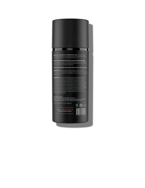 stubble & stache Beard & Face Moisturizer for Men - Hydrating Lotion with Hyaluronic Acid, Niacinamide, Argan Oil, Aloe Vera, Jojoba Oil, & Vitamin A for Dry Skin & Beard Conditioning - 3.4 fl oz