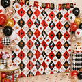 Wonderland Tea Party Decorations Photo Backdrop and Foil Curtain Set